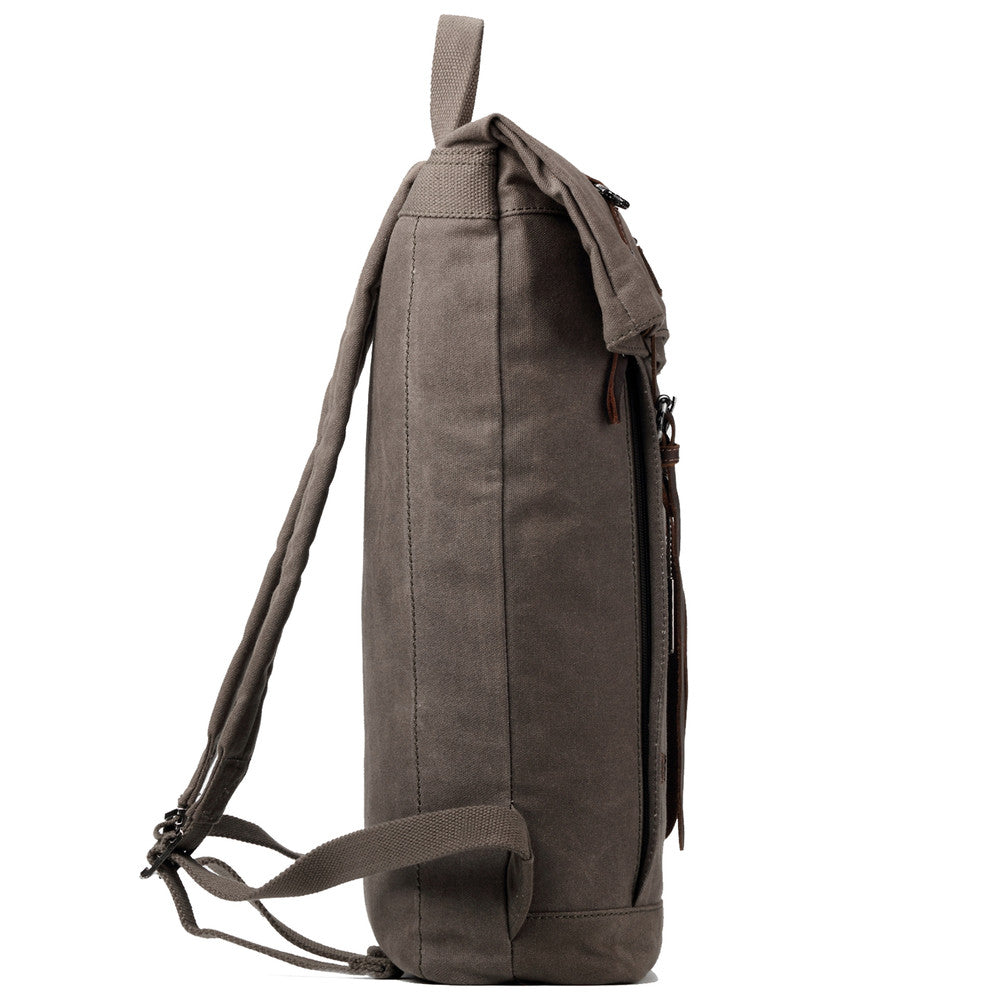 Edison Waxed Canvas Backpack | Olive