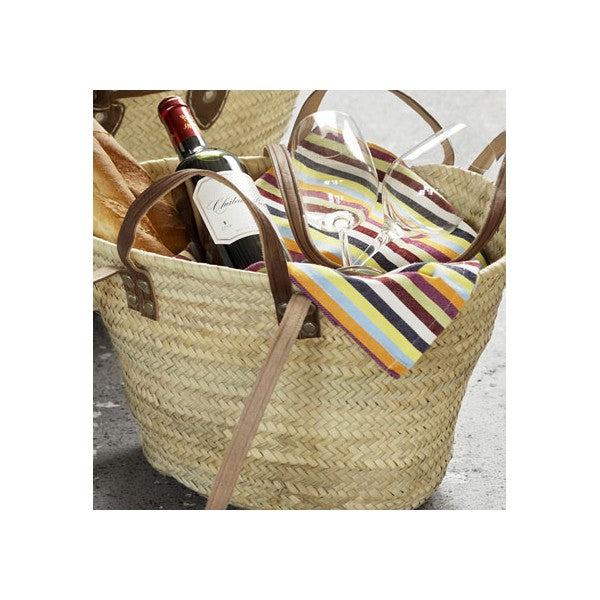 French Market Basket | Long Short Handle